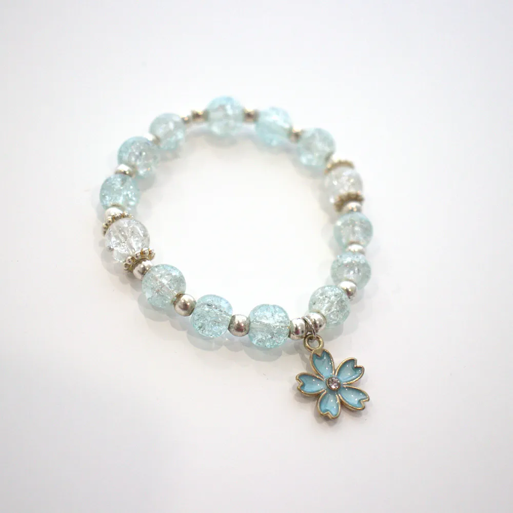 Bracelet perles Pivoine Bleue