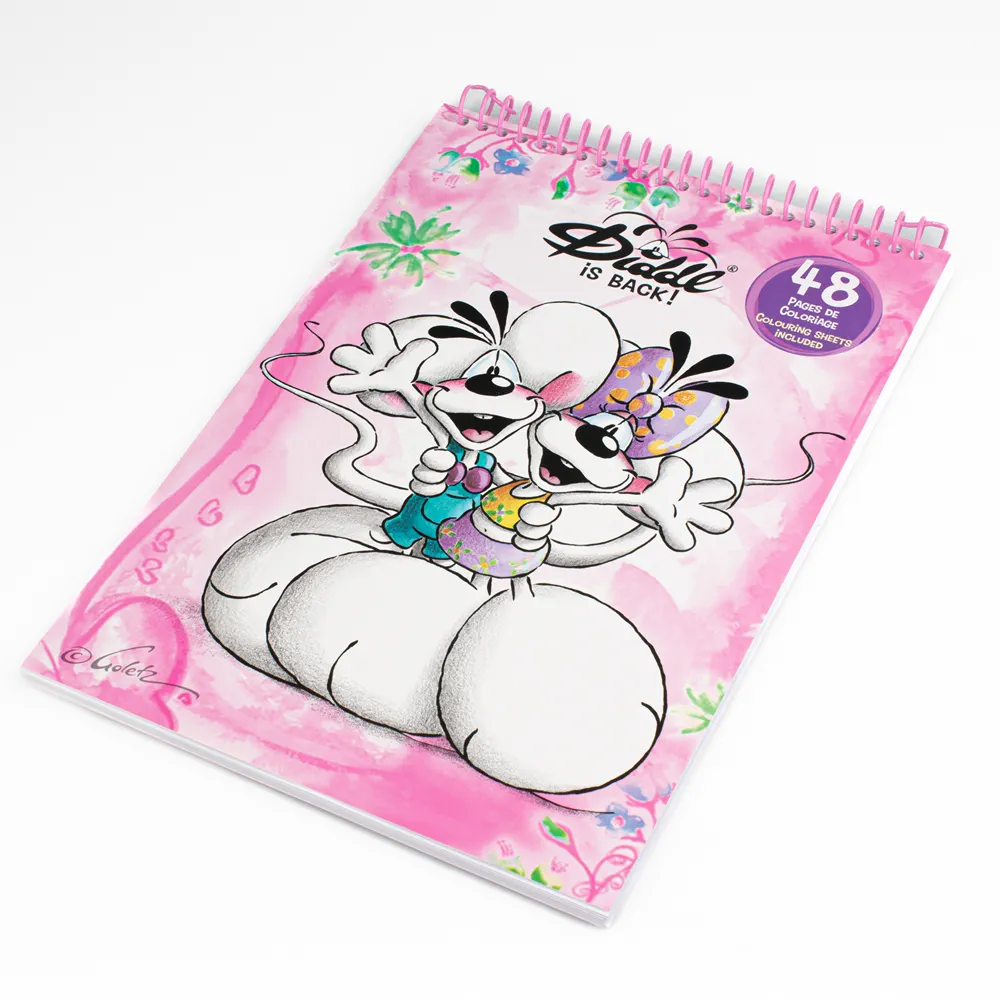 Cahier de coloriage A4 Diddlina Rose