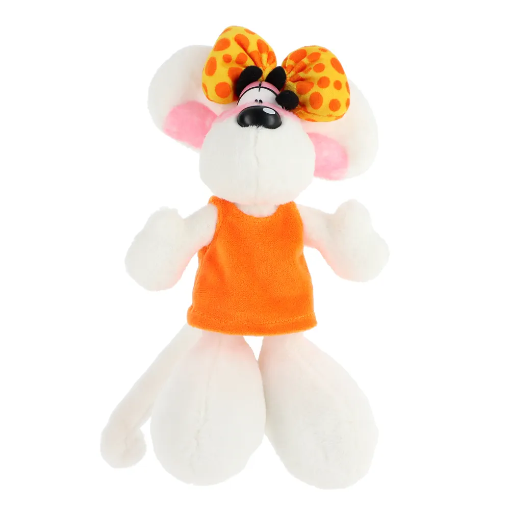 Peluche Diddlina en robe orange 20cm