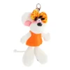Porte-clés peluche Diddlina en robe orange 15cm Porte-clés peluche Diddlina en robe orange 15cm