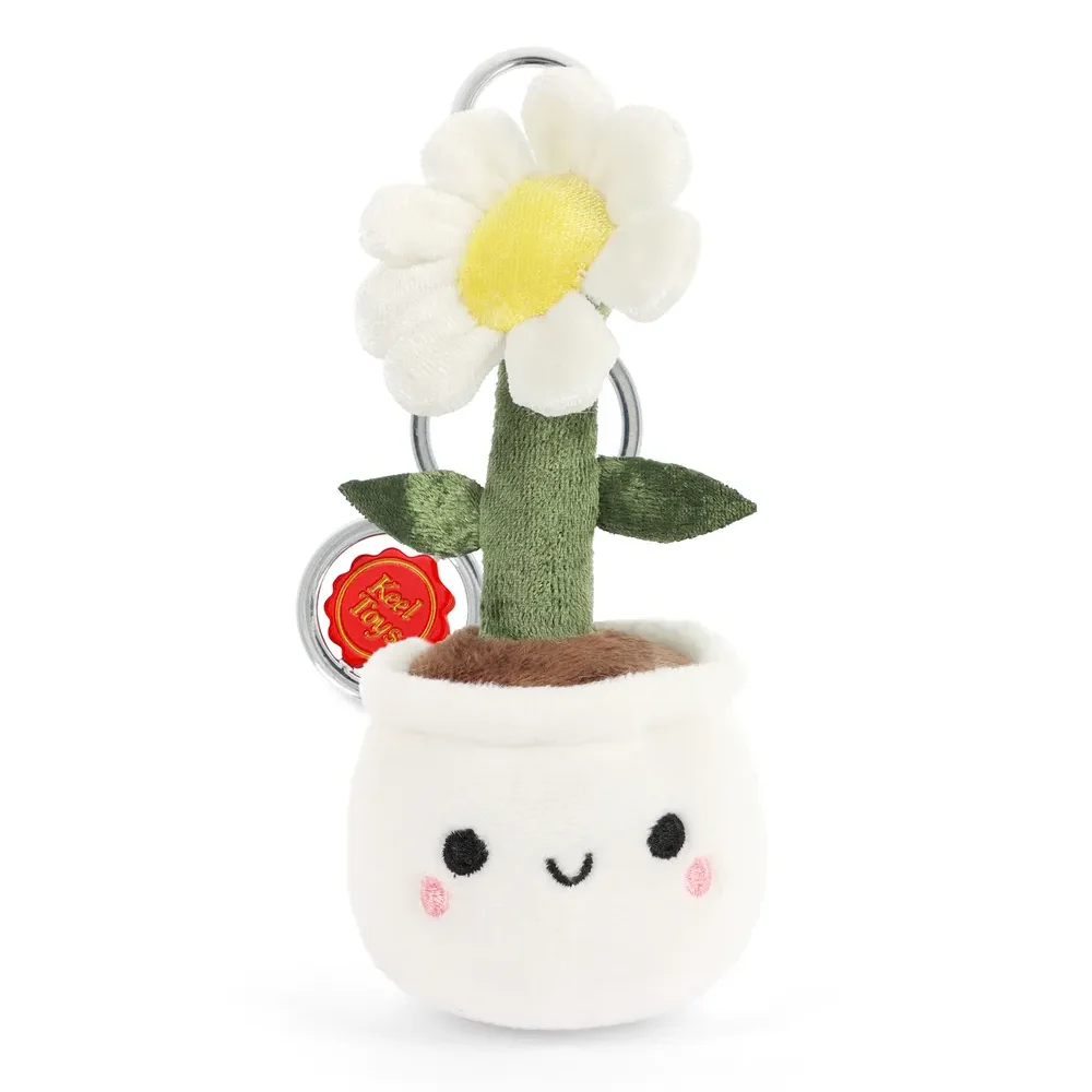 Porte-clés Peluche KeelEco Marguerite 12cm
