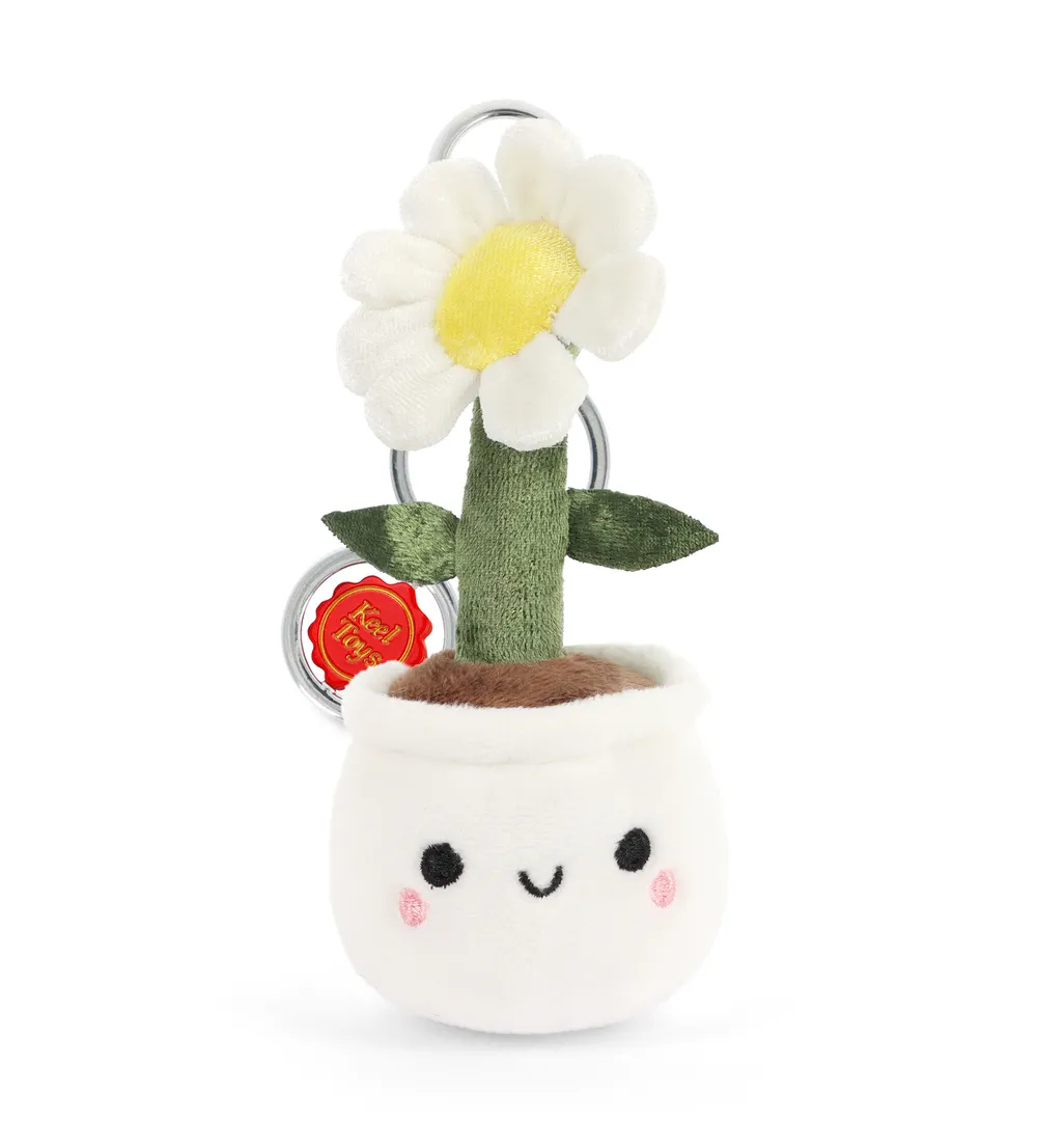 Porte-clés Peluche KeelEco Marguerite 12cm Porte-clés Peluche KeelEco Marguerite 12cm