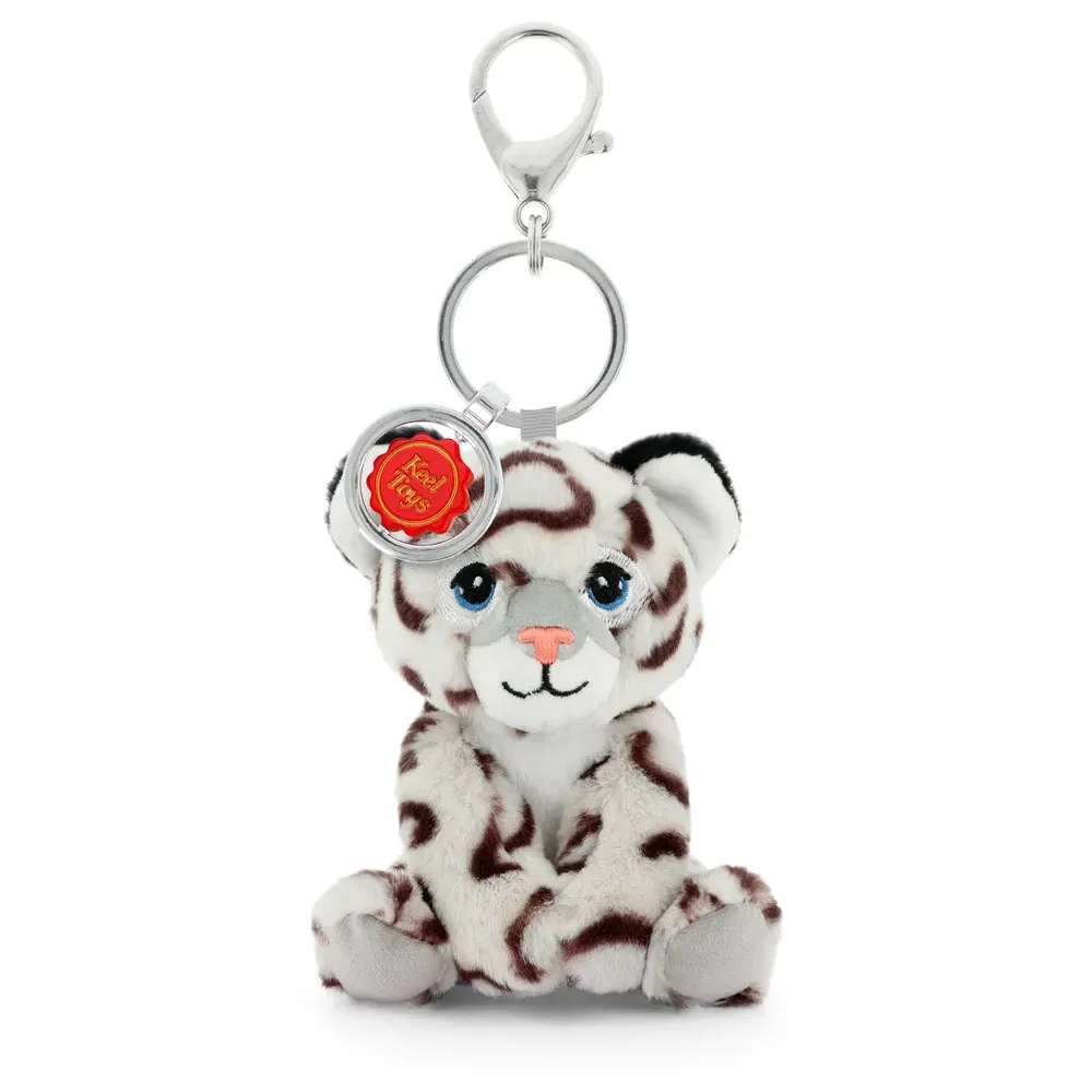 Porte-clés Peluche KeelEco Léopard des neige 12cm