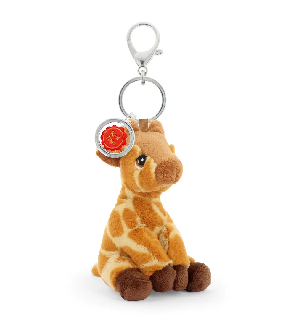 Porte-clés Peluche KeelEco Girafe 12cm Porte-clés Peluche KeelEco Girafe 12cm