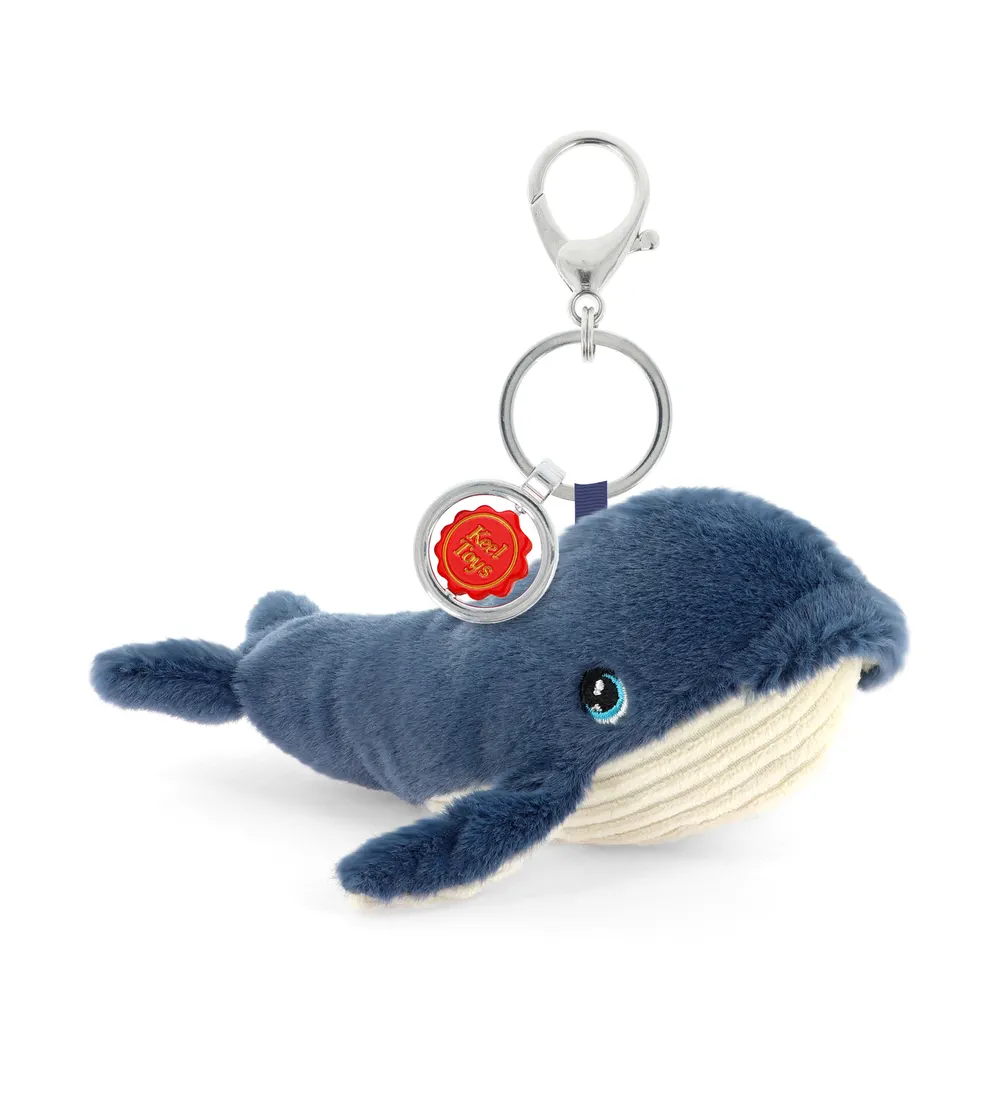 Porte-clés Peluche KeelEco Baleine 12cm