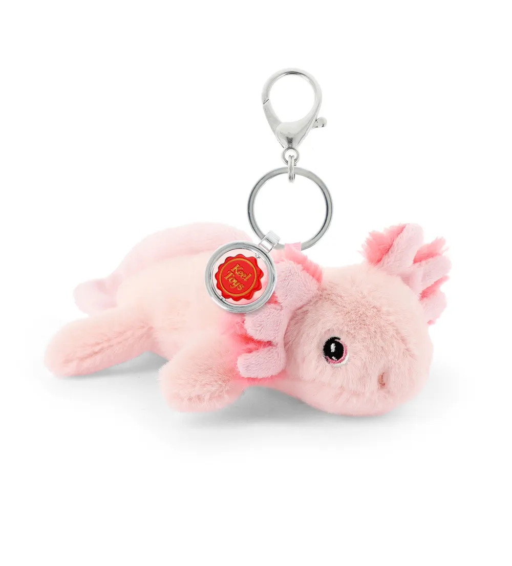 Porte-clés Peluche KeelEco Axolotl 12cm