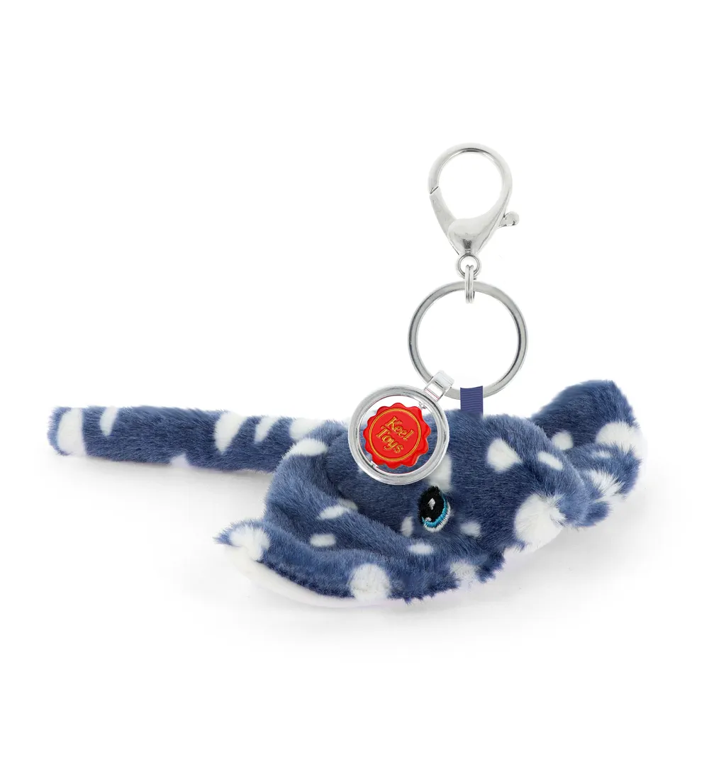 Porte-clés Peluche KeelEco Raie 12cm