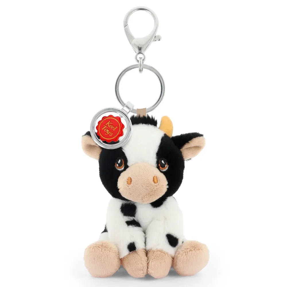 Porte-clés Peluche KeelEco Vache 12cm
