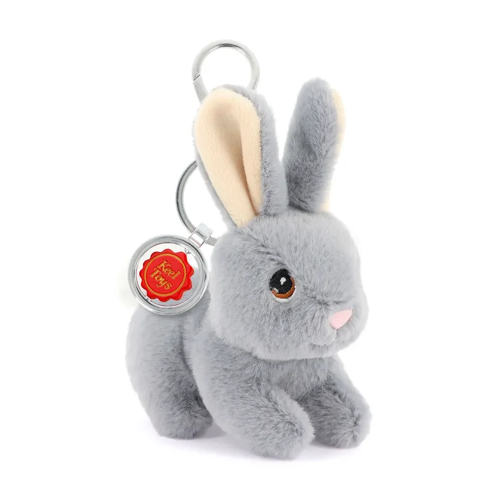 Porte-clés Peluche KeelEco Lapin 12cm