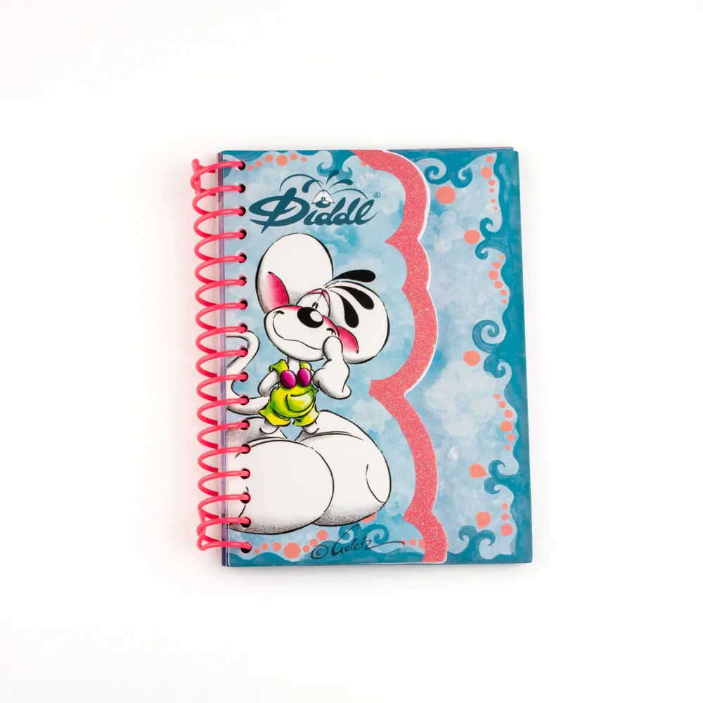 Carnet forme A6 Diddl Bleu