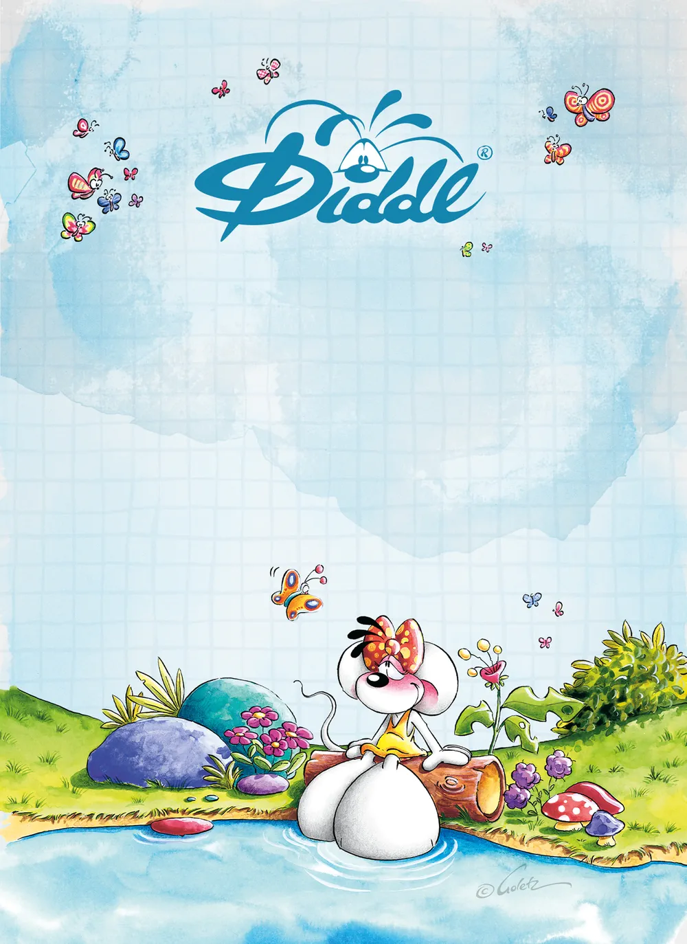 Bloc parfumé A6 Diddlina Bleu