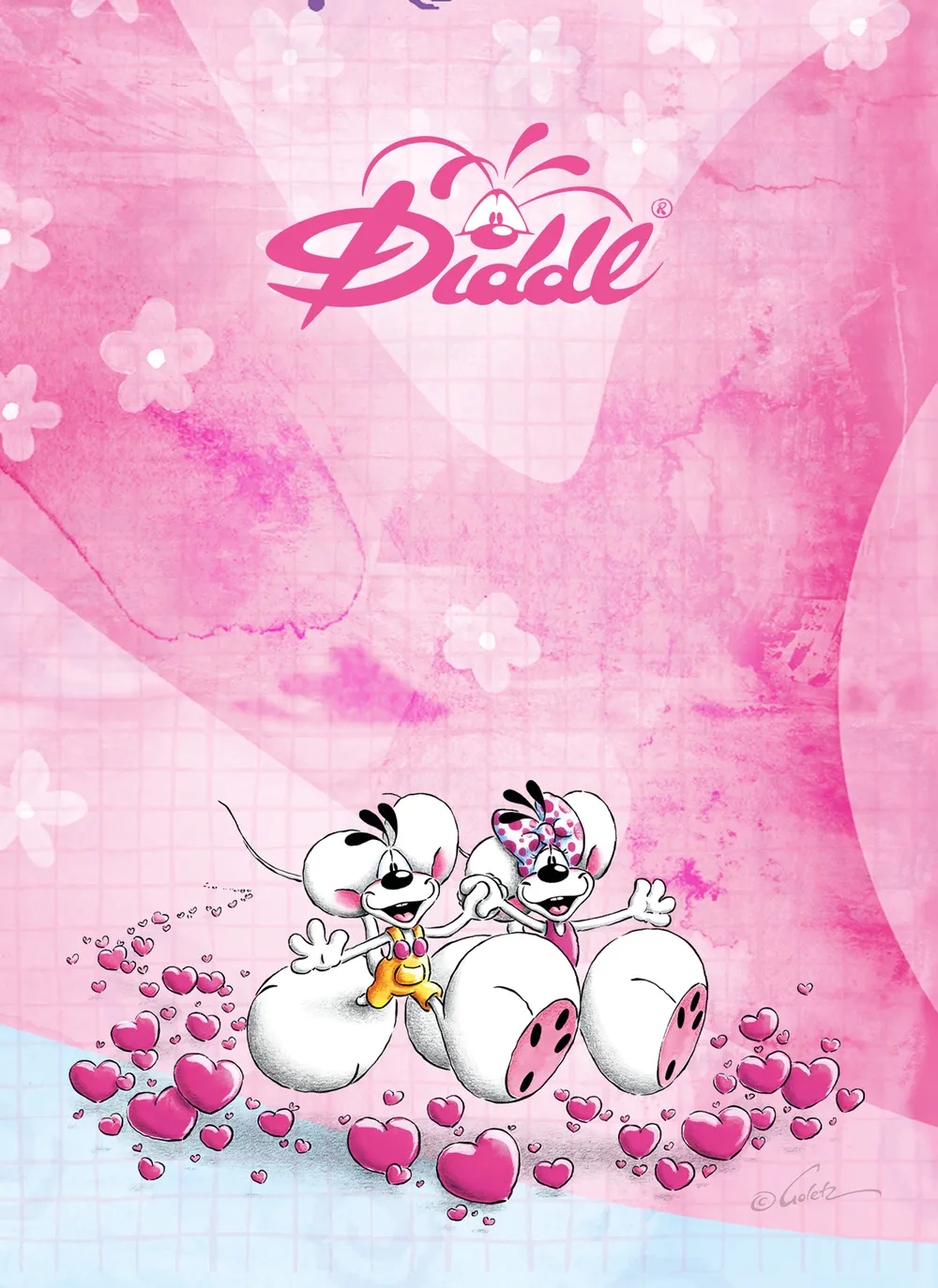 Bloc parfumé A6 Diddl & Diddlina Rose Bloc parfumé A6 Diddl & Diddlina Rose