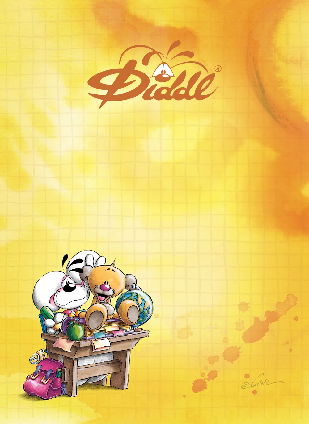 Bloc parfumé A6 Diddl & Pimboli Jaune