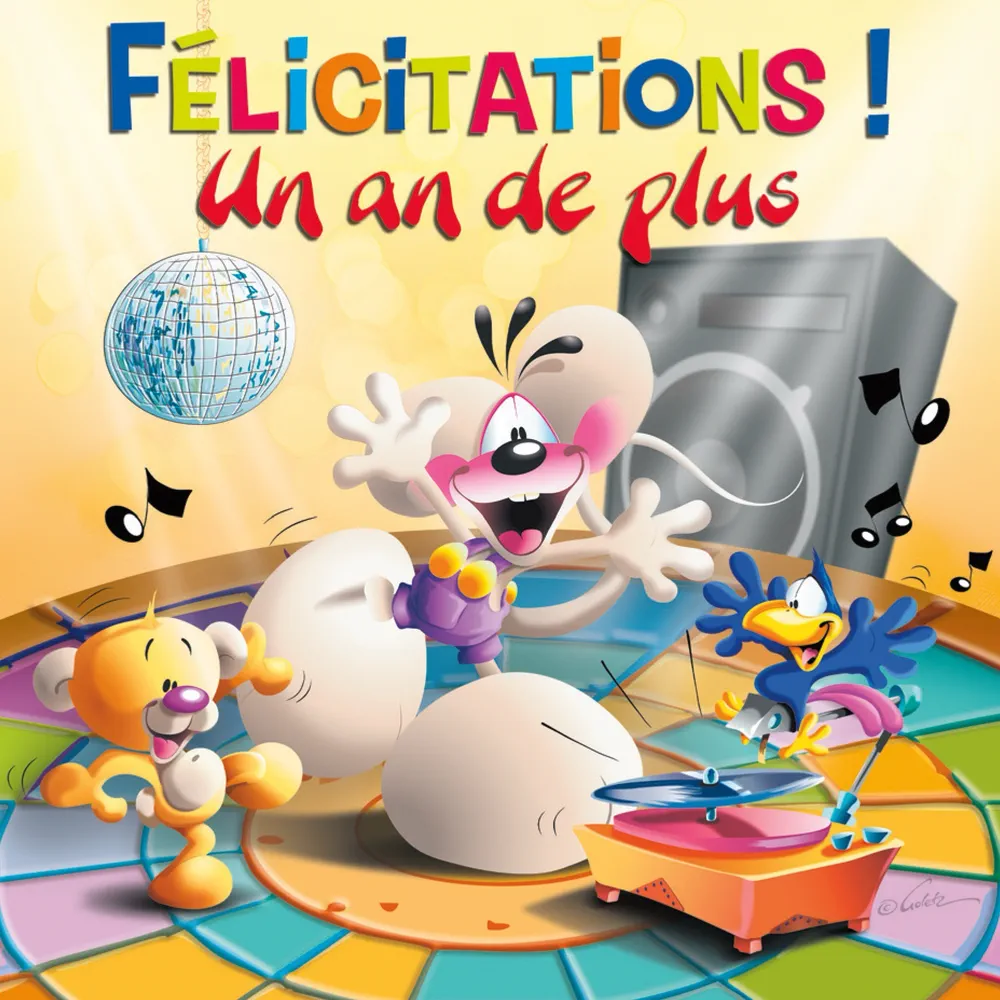 Carte 3D Diddl - Félicitations! Un an de plus