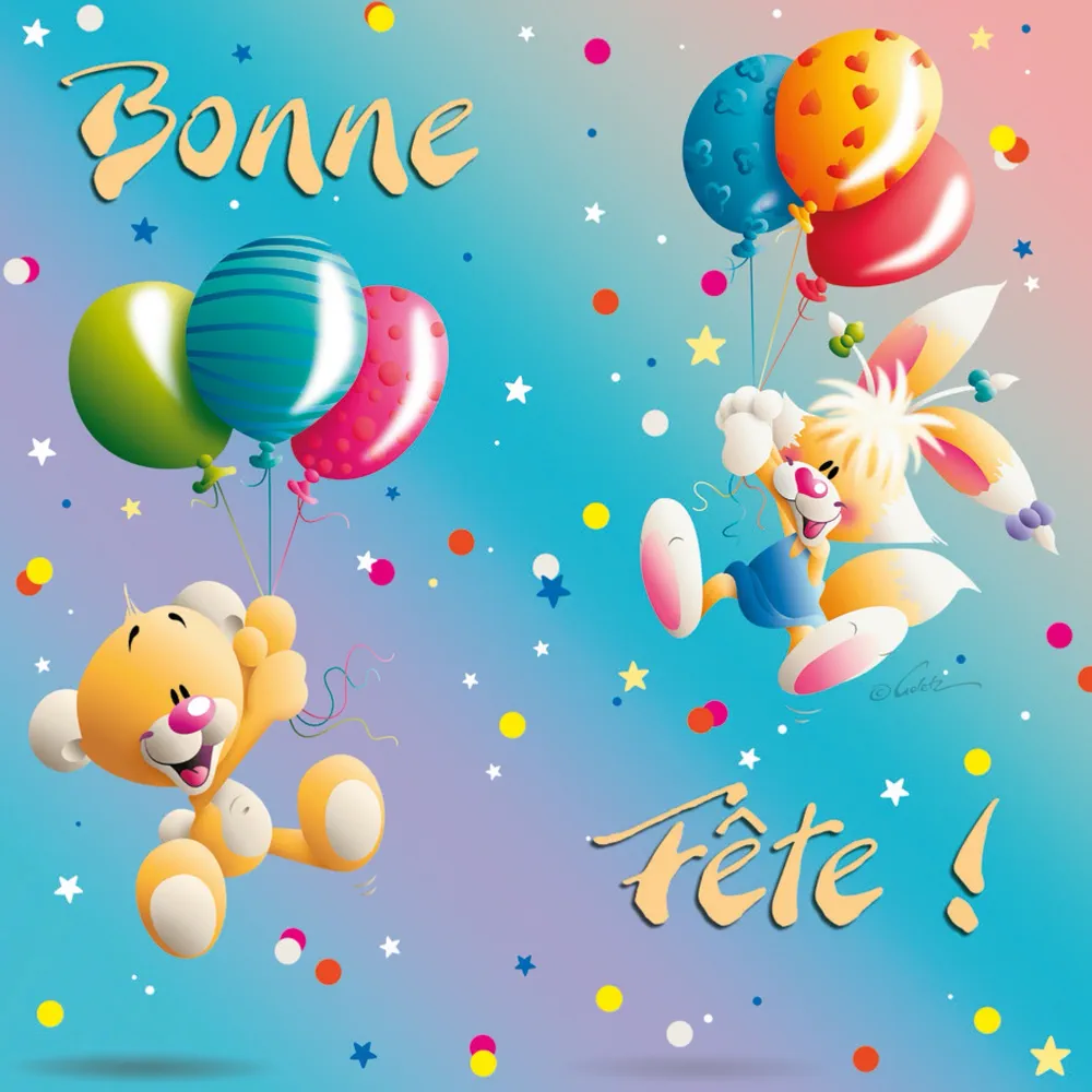 Carte 3D Diddl - Bonne fête!