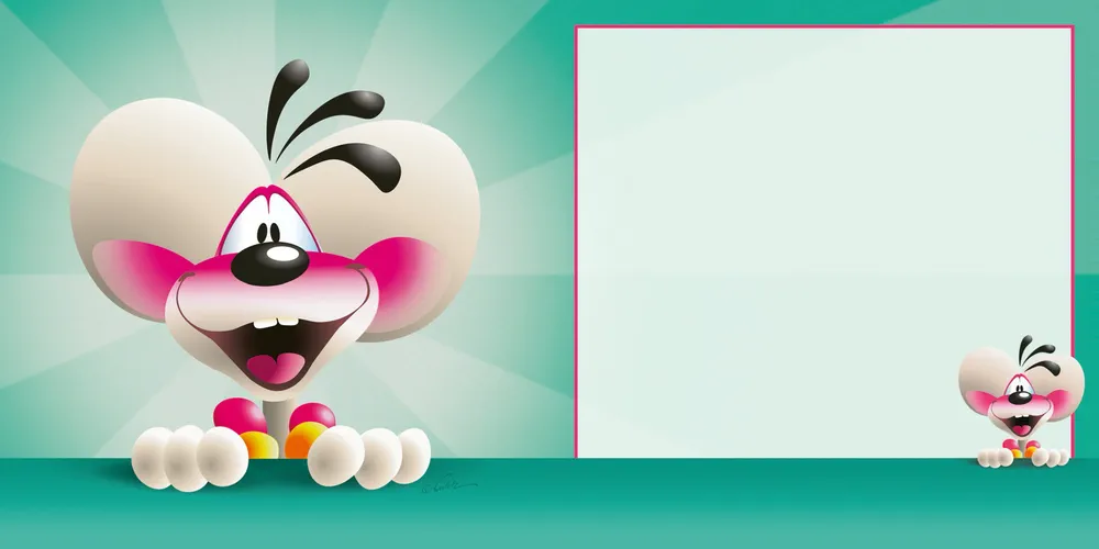 Carte 3D Diddl - Joyeux anniversaire!