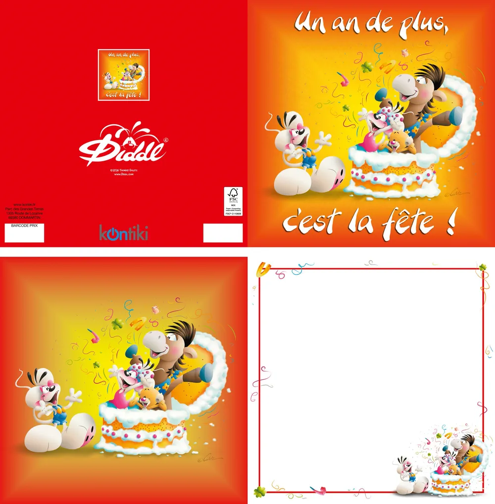 Carte 3D Diddl - Un an de plus