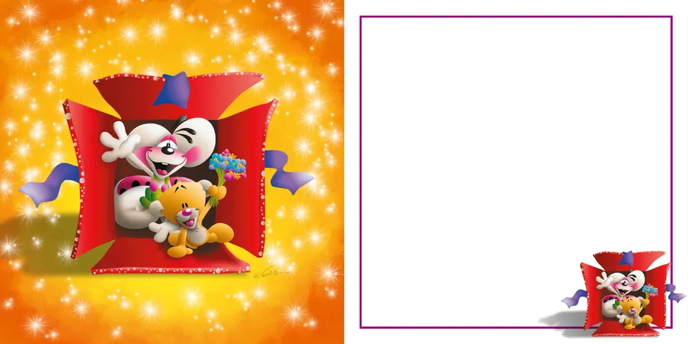 Carte 3D Diddl - Joyeux Anniversaire!