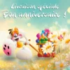 Carte 3D Diddl - Livraison spéciale - Bon annivers