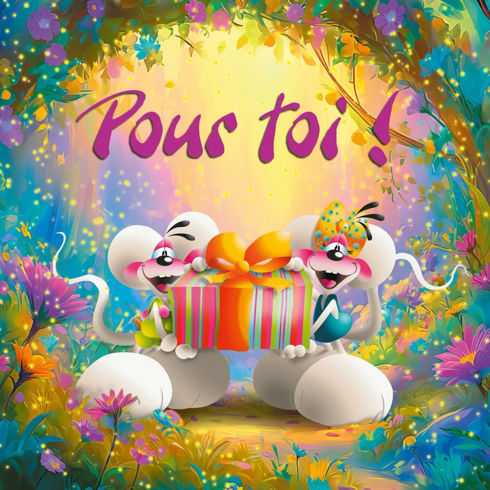 Carte 3D Diddl - Pour toi!