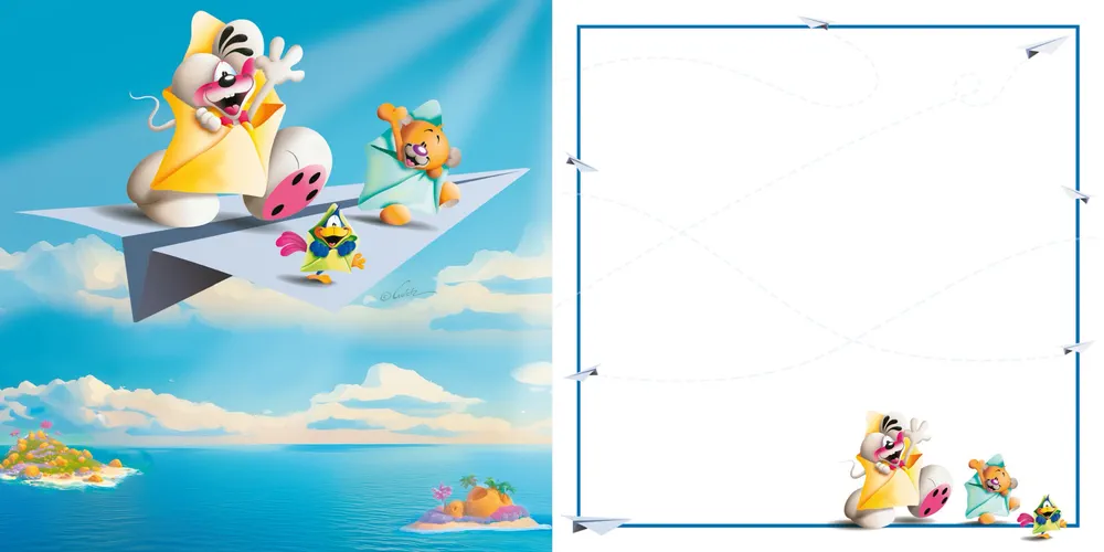 Carte 3D Diddl - Petit message express!