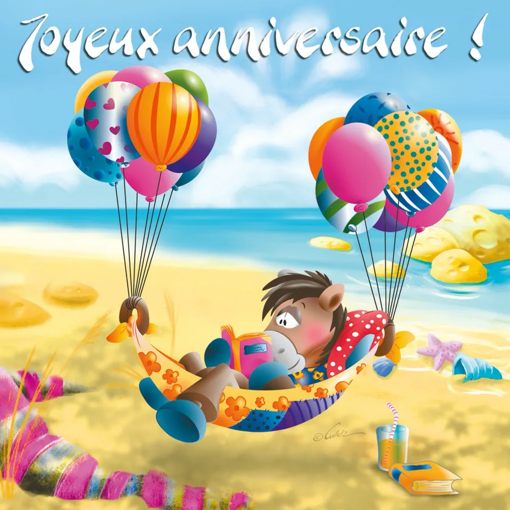 Carte 3D Diddl - Joyeux anniversaire!