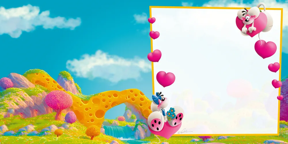 Carte 3D Diddl - Love is… You and me!