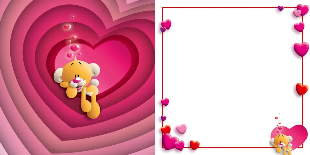 Carte 3D Diddl - Love