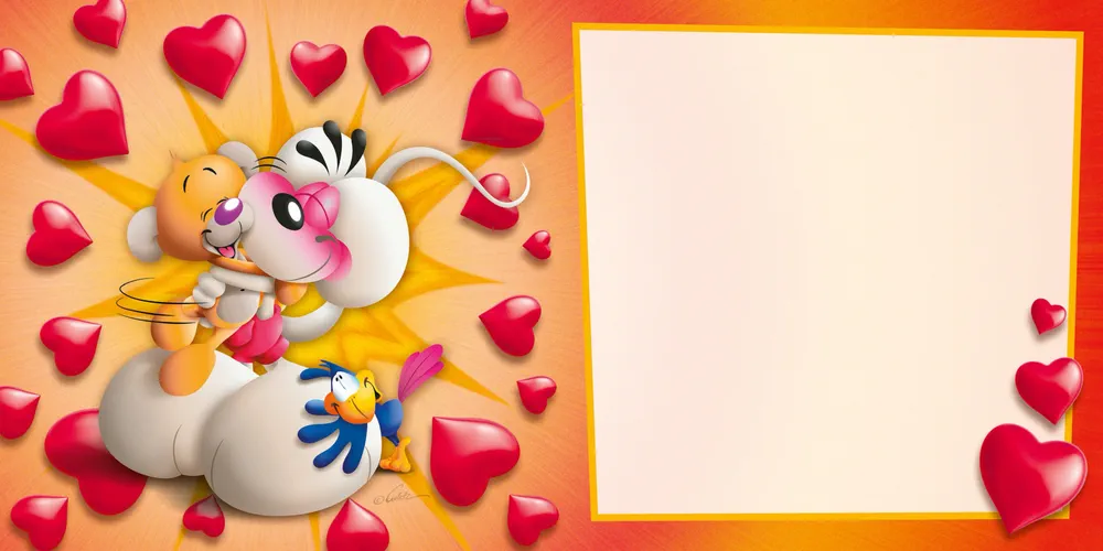 Carte 3D Diddl - Un petit câlin!