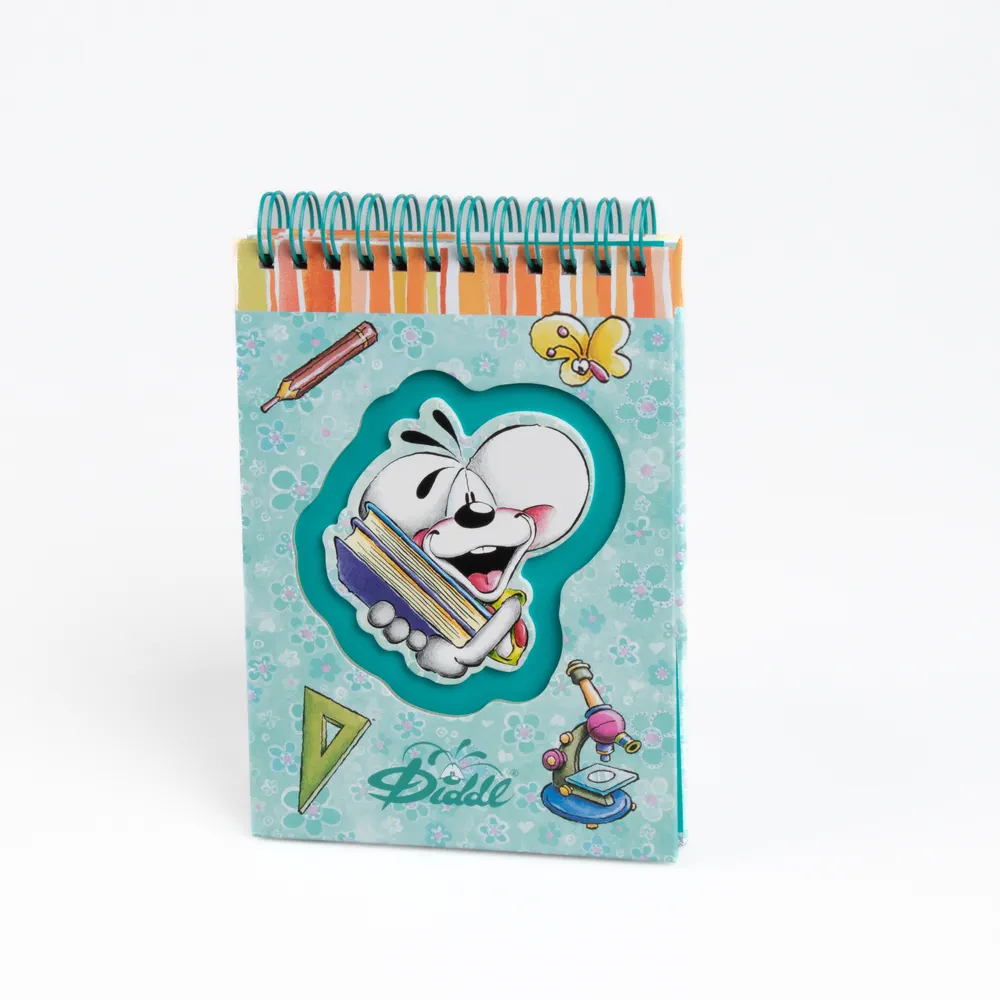 Carnet A6 spirale Bleu Diddl