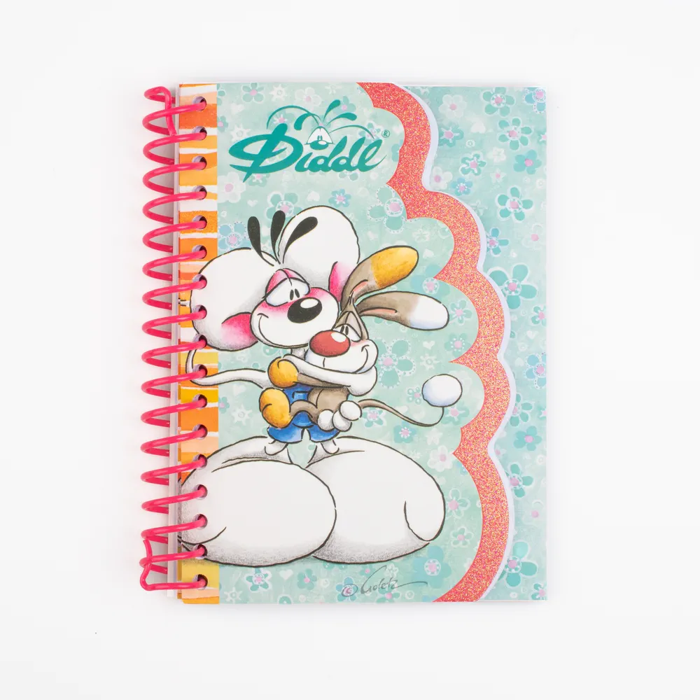 Carnet forme Bleu A6 Diddl