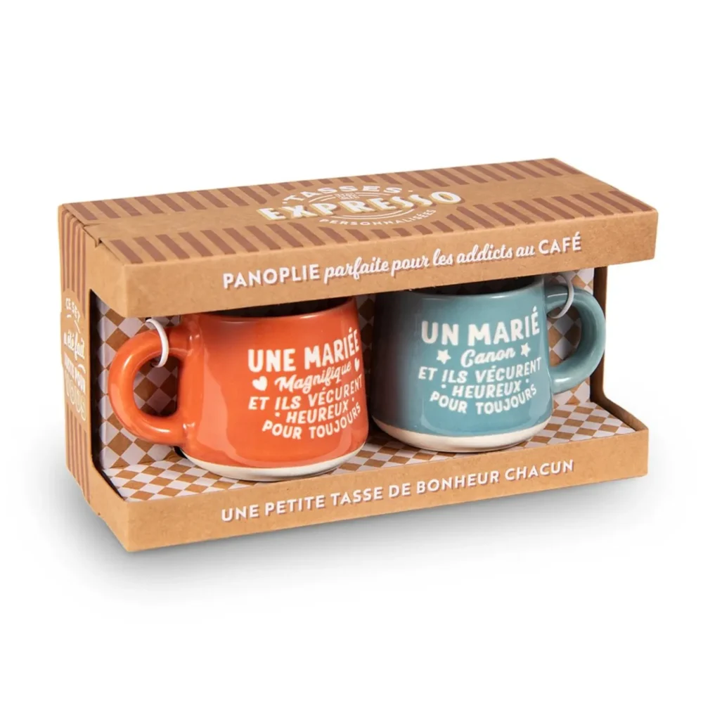 Set duo tasse expresso Mariage