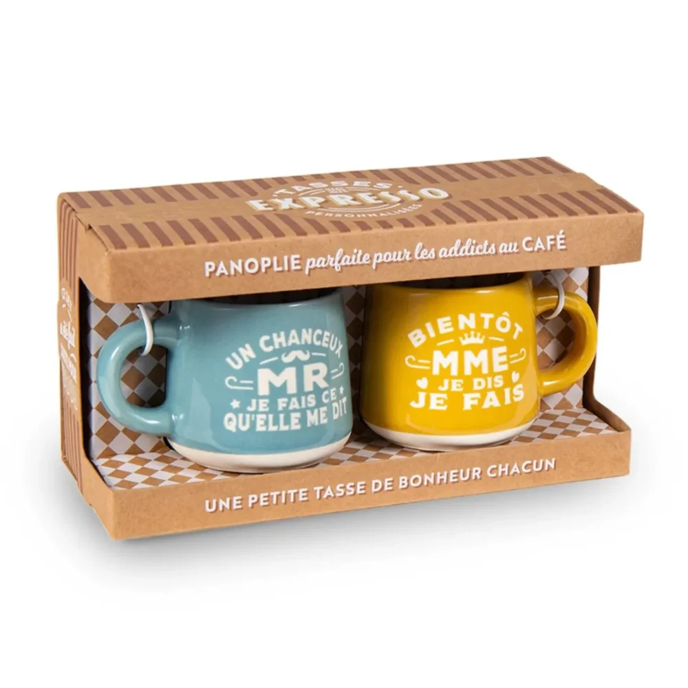 Set duo tasse expresso Fiancés