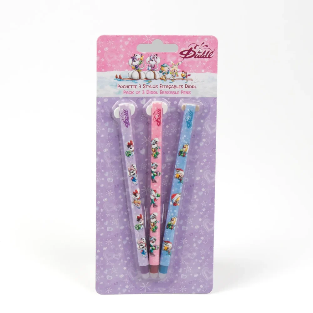 Pochette 3 Stylos effaçable Diddl