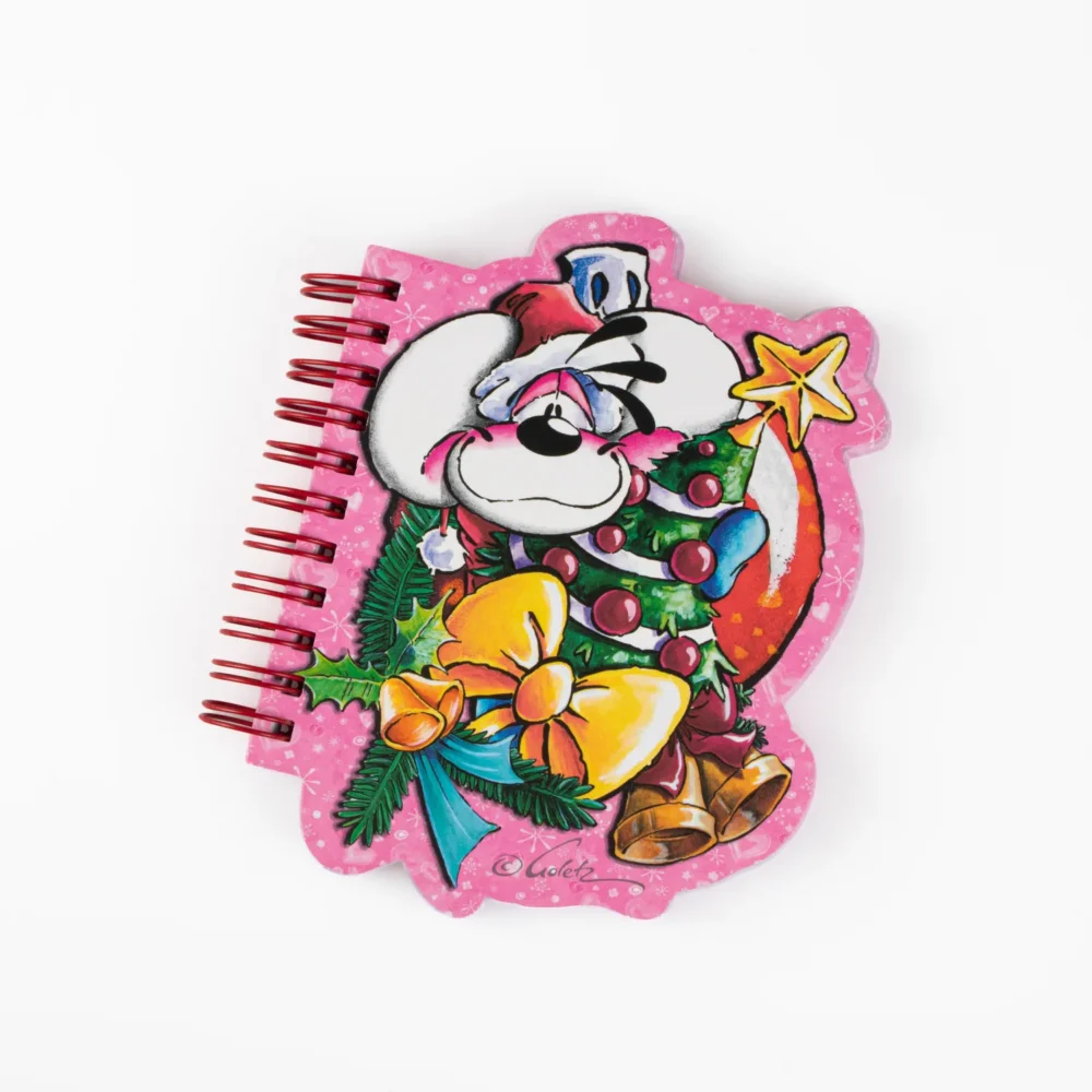 Carnet A6 forme hiver Diddl Rose