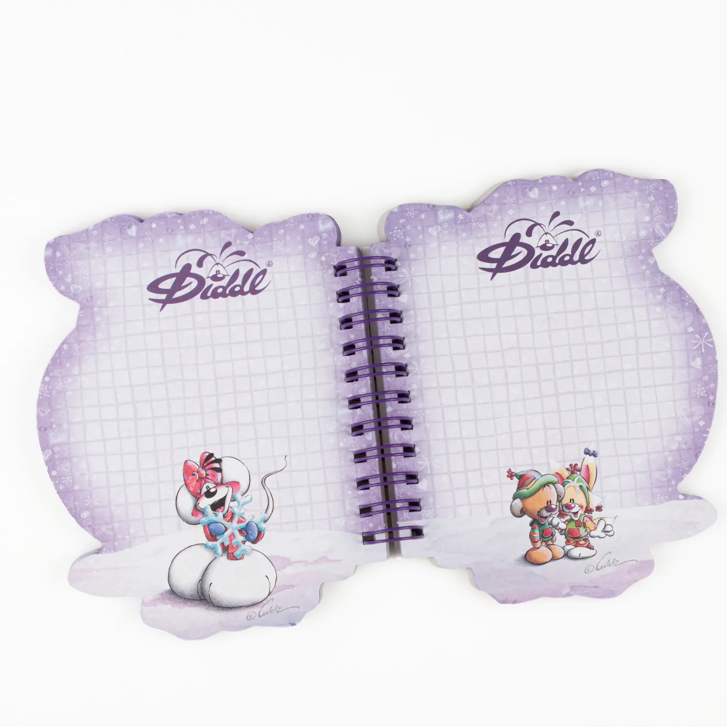 Carnet A6 forme hiver Diddlina Violet – Image 2