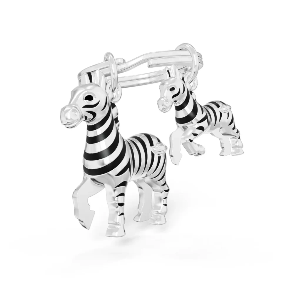 Porte-clés Zèbre & son petit